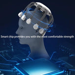 Octopus Claw Eight Claw Massager Stress Relief USB Charging Electric Head Massager Hands Free Therapeutic Multi-Point Massage